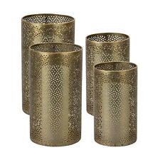 Melrose Ornamental Punched Metal Candle Holder (Set of 4) picture