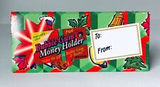 Vintage 1997 Amurol MONEY HOLDER Bubble Gum candy container SEASONS GREETINGS picture