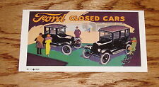 1923 Ford Closed Cars Service Sales Brochure Model T 23 picture
