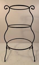 Longaberger 3-tier Wrought Iron Stand Nesting Mixing Bowls VTG picture