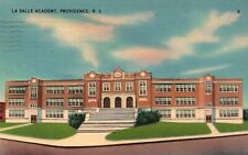 Postcard RI Providence La Salle Academy Posted 1943 Linen Vintage PC H9021 picture