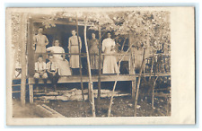 1910 Sturbridge MA Massachusetts Cedar Camp RPPC Real Photo Portrait Postcard picture