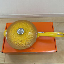 Le Creuset Saucier 21cm Olive Branch Reef Nectar New Yellow with Handle picture