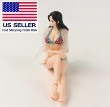 New 10cm One Piece BOA HANCOCK Swimsuit Sitting Girl PVC Action Figure Toy picture