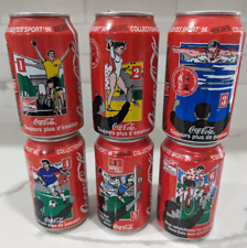 Set of 6 Coca-Cola cans - 1996 Atlanta Olympics from France picture