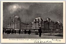 The Marlborough Blenheim At Night Moon View Atlantic City NJ Postcard picture