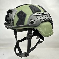 Medium OD Green BLK ACH Ballistic Military Advanced Combat Helmet MICH NIJ IIIA picture