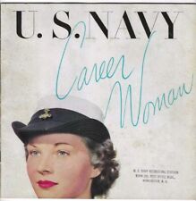 1940s US Navy Career Woman WAVES Recruiting Brochure Book Vintage picture