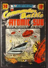 COMMANDER BATTLE AND THE ATOMIC SUB 1 1954 3-D effect issue @VG/F💎🔑🔥 picture