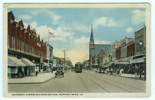 Newport News  Virginia VA Jefferson Avenue Business Section c1918 Postcard picture