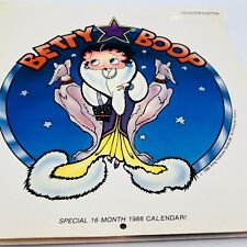Vintage 1988 Betty Boop 16 Month Wall Calendar picture