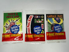 Garbage Pail Kids 3 Giant Stickers sealed MIP 1986 Topps NM pack Lot Of 3 picture