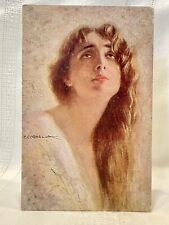Italian Artist Tito Corbella | Glamour Portrait | Women’s Daydream | Milano 1917 picture