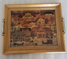 Vintage Charles Wysocki Serving Tray Or Wall Hanging American Folk Art Scene HTF picture