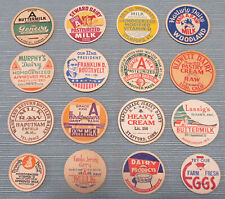 Lot of 16 Vintage Milk Dairy Bottle Caps all Different Lot X picture