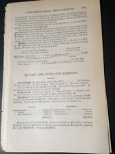  1879 train reports ST PAUL & SIOUX CITY  Stillwater & Taylor Falls Railroad MN picture