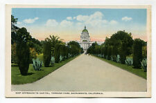 EAST APPROACH TO CAPITOL THROUGH PARK SACREMENTO CALIFORNIA picture