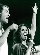 Clabbe and Anni-Frid Lynstad host the Grand Hot... - Vintage Photograph 711526 picture