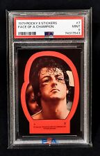 1979 Rocky II sticker #7 Face of a Champion Rocky Balboa (RC) - PSA 9, POP 3 picture