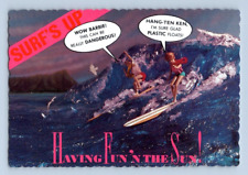 1989 SURF'S UP BARBIE POSTCARD 4X6. SZ22 picture