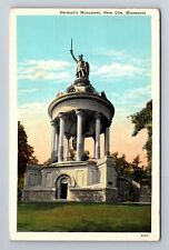 New Ulm MN-Minnesota, Herman's Monument, Antique, Vintage c1939 Postcard picture