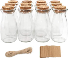 CUCUMI 12Pcs 3.4Oz Small Glass Jars with Lids, 100Ml Candy Jars Potion Bottles w picture