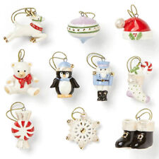 Lenox China Christmas Memories Mini Ornaments - 10 Piece Set - N/O picture