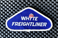 WHITE FREIGHTLINER EMBROIDERED SEW ON ONLY PATCH TRUCK MANUFACTURER 3 3/4