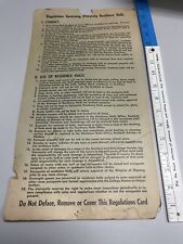 Dormitory Residence Hall Old Vintage Rules Regulations Sign Poster College Dorm picture