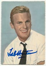 Tab Hunter Hand Signed 1950's Autographed Vintage Photocard Original Signature picture