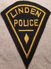 NJ Vintage Linden New Jersey Police Patch (5In Tall/Felt) picture