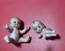 2 Vintage Kewpie Ceramic Baby Figure Figurines picture