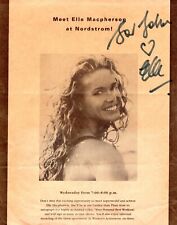 Elle MacPherson Super Model Actress Hand Signed Autograph Vintage Magazine Page picture