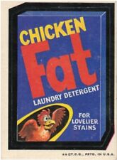 1973 Topps Original  Wacky Packages 2nd Series Chicken Fat (tan back) picture