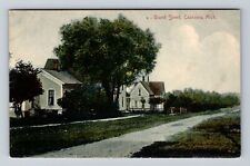 Casnovia MI-Michigan, Residences On Grand Street Antique, Vintage Postcard picture