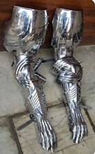 Medieval Silver Full Guards with Gloves Armor Reenactment Replica  picture