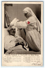 c1940's Sick Man in Bed Nurse Kilophot Vienna Austria Red Cross Society Postcard picture