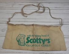 VINTAGE SCOTTY’S HARDWARE LUMBER SUPPLY CARPENTERS NAIL POUCH APRON picture
