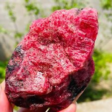342g Large Natural Pink Red Rhodonite Quartz Crystal Gemstone Rough Specimen picture