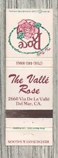 Matchbook Cover-The Valle Rose Restaurant Del Mar California-8932 picture