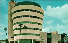St Petersburg Florida Security Federal Bank With Skyline Restaurant Postcard picture