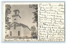 c1905 Church Christ Rochdale Massachusetts MA RPPC Photo Antique Postcard picture