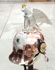 Imperial Prussian Copper Helmet German Officer Pickelhaube Eagle Helmet Gift picture