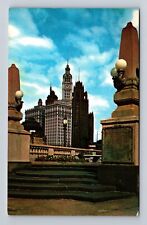 Chicago IL-Illinois, Skyscrapers, Antique, Vintage Postcard picture