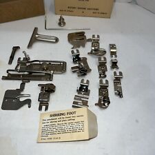 Vintage Greist Mfg Co Sewing Attachments For Rotary Sewing Machines 16 Pieces picture