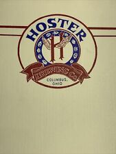 Hoster Beer Brewing, Columbus, Ohio Color, Letterhead, Early Craft Beer picture