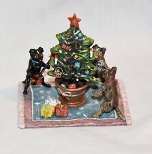 Vienna Bronze Miniature Bermann Pug Dog Christmas Holiday picture