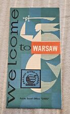 Vintage Warsaw Tourist Map picture