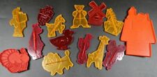 Vintage Plastic Cookie Cutters Lot USA Snoopy, Circus, Humpty Jerry Mouse Droopy picture