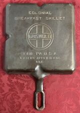 Vintage Original Griswold Colonial Breakfast Skillet 666 B Cast Iron Griddle picture